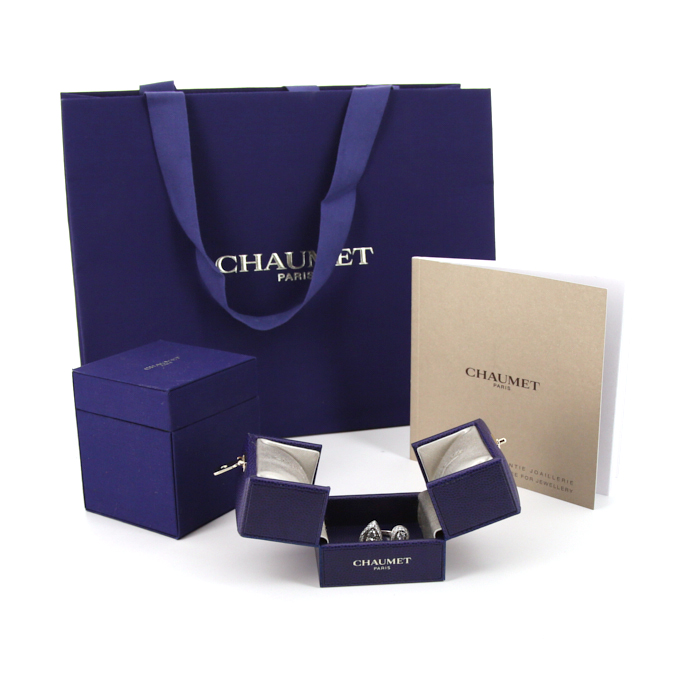 Anello Chaumet Rondes de Nuit Toi & Moi in oro bianco e diamante - Detail D2