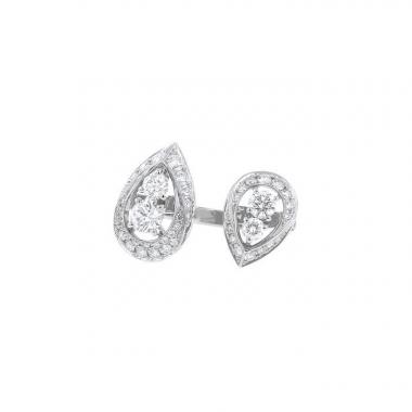 Sortija Chaumet Rondes de Nuit Toi & Moi en oro blanco y diamante