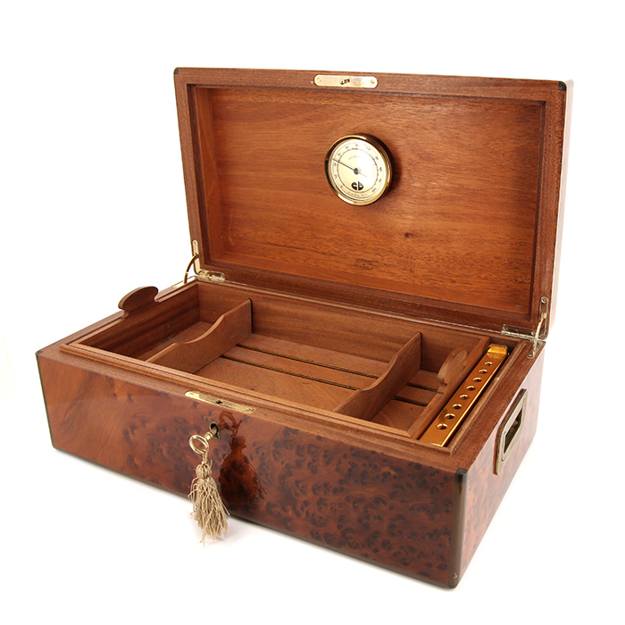 Elie Bleu, cigar humidor for 110 cigars, in amboina, from the 1990's - Detail D1