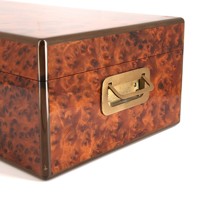Elie Bleu, cigar humidor for 110 cigars, in amboina, from the 1990's