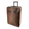 Louis Vuitton suitcase in ebene damier canvas and brown leather - 00pp thumbnail