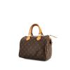 Borsa Louis Vuitton Speedy 25 cm in tela monogram marrone e pelle naturale - 00pp thumbnail