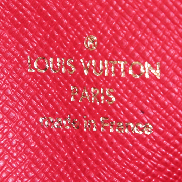 Borsa Louis Vuitton Papillon in tela a scacchi ebana e pelle marrone - Detail D3