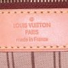 Shopping bag Louis Vuitton Neverfull in tela monogram cerata marrone e pelle naturale - Detail D3 thumbnail