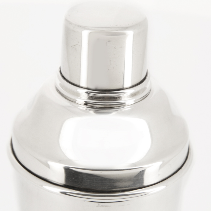 Christian Dior, shaker in silver plated metal from the 1980s, signed - Detail D3