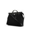 Hermes Herbag handbag in black canvas and black leather - 00pp thumbnail