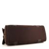 Celine handbag in brown leather and brown canvas - Detail D4 thumbnail