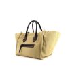 Céline Cabas Phantom shopping bag in khaki and brown canvas and brown leather - 00pp thumbnail
