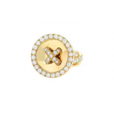 Van Cleef & Arpels Boutonnière ring in yellow gold and diamonds