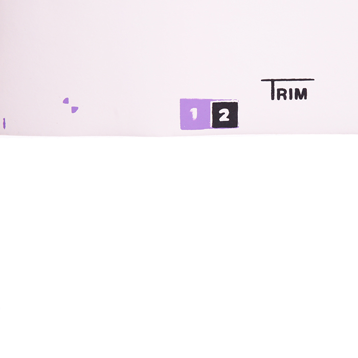 Andy Warhol (d'après), wallpaper "Mao", sérigraphie en couleurs, de 1989 - Detail D3