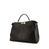 Fendi  Peekaboo large model  handbag  in black leather - 00pp thumbnail
