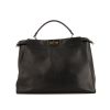 Fendi  Peekaboo large model  handbag  in black leather - 360 thumbnail