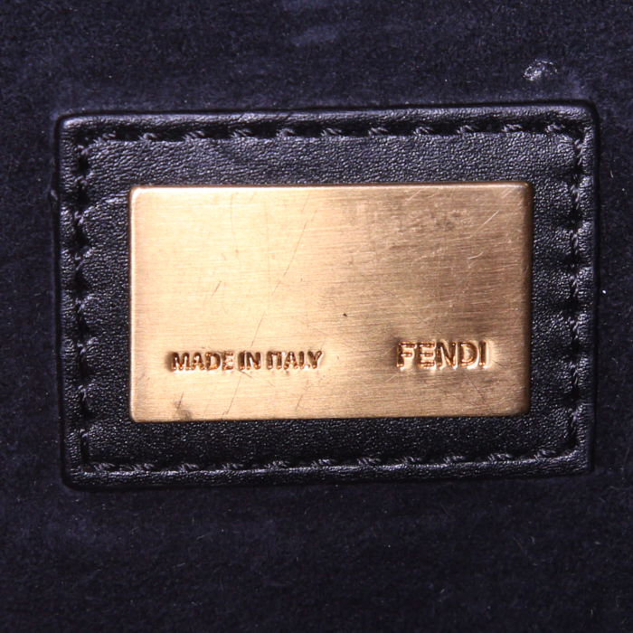 Borsa Fendi  Peekaboo modello grande  in pelle nera - Detail D3