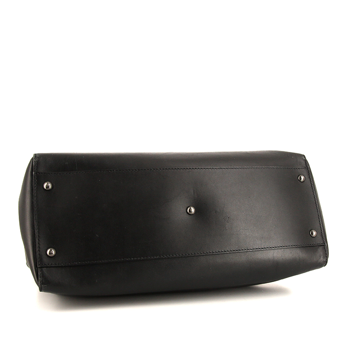 Borsa Fendi  Peekaboo modello grande  in pelle nera - Detail D4