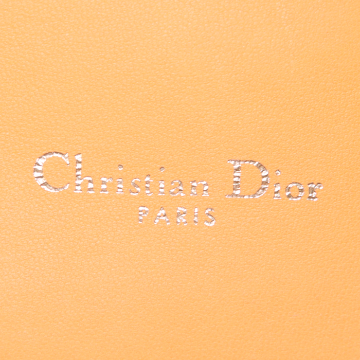 Dior Miss Dior handbag in yellow leather cannage - Detail D3