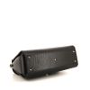 Bolso de mano Gucci Interlocking G en cuero granulado negro - Detail D5 thumbnail