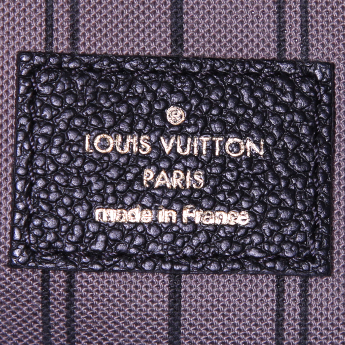 Louis Vuitton Metis shoulder bag in black empreinte monogram leather - Detail D4