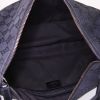Gucci Mors handbag in black monogram canvas and black leather - Detail D2 thumbnail
