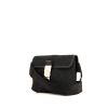 Pochette-ceinture Gucci en toile monogram noire et cuir noir - 00pp thumbnail