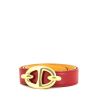 Hermès Chaîne D'ancre belt in red Courchevel leather - 00pp thumbnail