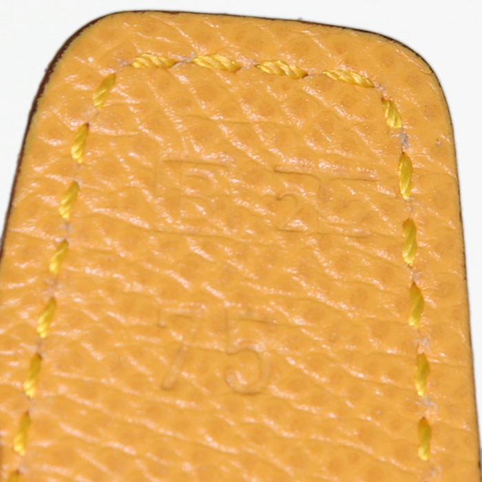 Hermès Chaîne D'ancre belt in red Courchevel leather - Detail D3