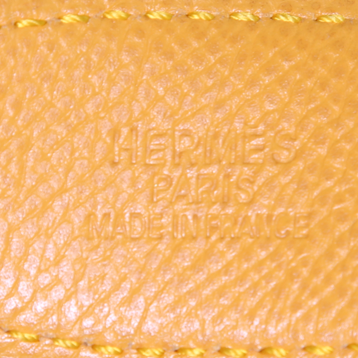 Cintura Hermès Chaîne D'ancre in pelle Courchevel rossa - Detail D4