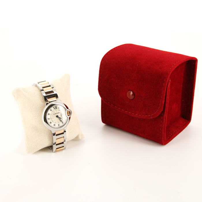 Orologio Cartier Ballon Bleu De Cartier in oro e acciaio Ref :  3009 Circa  2010 - Detail D2