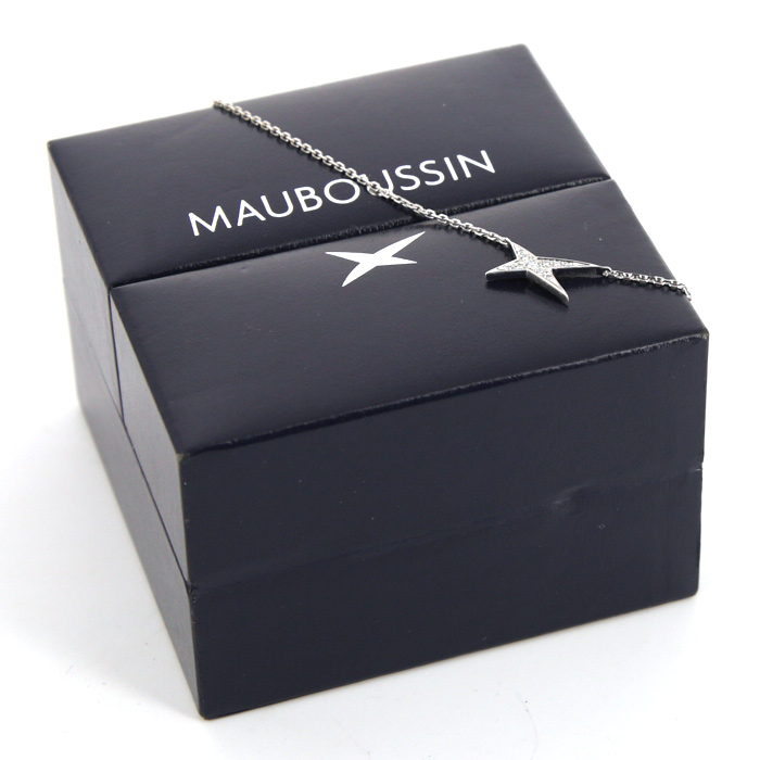 Collier Mauboussin Valentine For You en or blanc et diamants - Detail D2