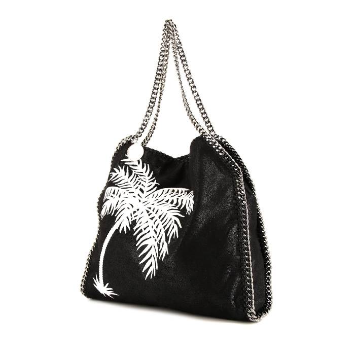 Stella McCartney Falabella handbag in black canvas - 00pp