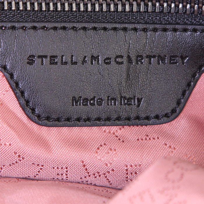 Bolso de mano Stella McCartney Falabella en lona negra - Detail D3