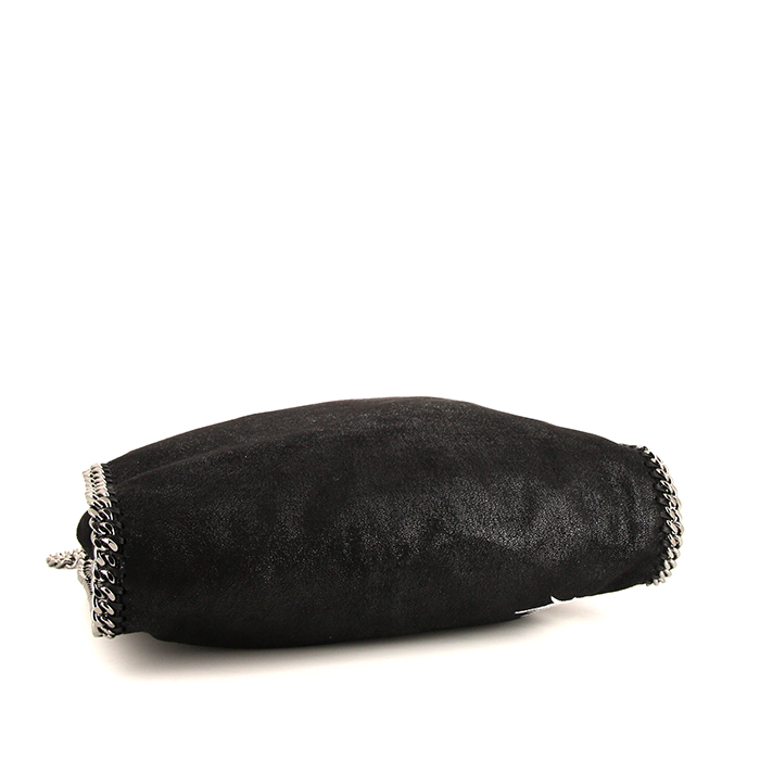 Sac à main Stella McCartney Falabella en toile noire - Detail D4