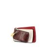 Fendi Triplette  pouch in red and white leather and red python - 00pp thumbnail