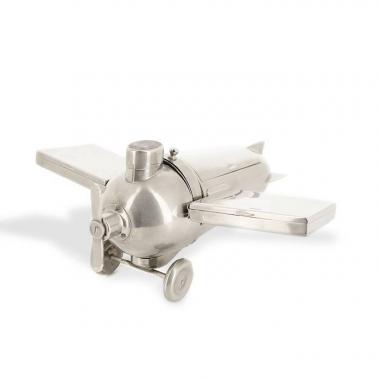 Rare nécessaire de fumeur en forme de modèle réduit de Monoplan des années 1930