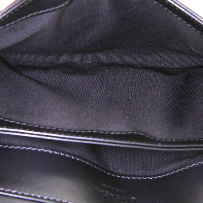 Borsa a tracolla Givenchy Duetto in pelle bicolore nera e bianca - Detail D2