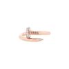 Cartier Juste un clou ring in pink gold and diamonds - 00pp thumbnail