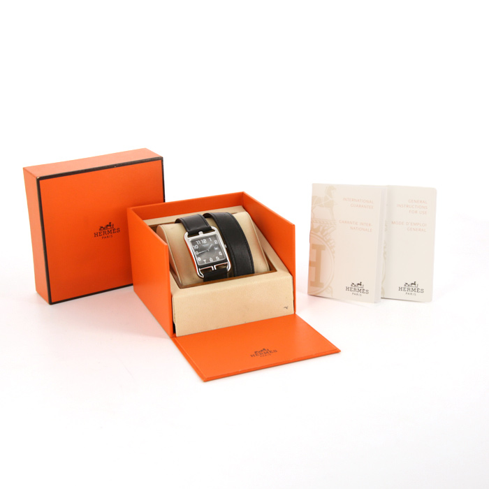Hermes Cape Cod watch in stainless steel Ref:  CC2.710 - Detail D2