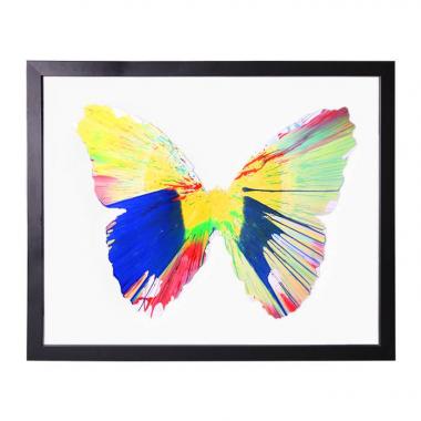 Damien Hirst, "Butterfly Spin Painting", acrylic on paper, stamp of the artist and the Pinchuk Art Center, 2009