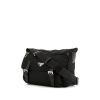 Prada shoulder bag in black canvas and black leather - 00pp thumbnail