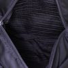 Bolso bandolera Prada en lona negra y cuero negro - Detail D2 thumbnail