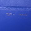 Bolso de mano Celine Trapeze en piel de pitón azul y ante azul - Detail D4 thumbnail