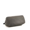Bolso de mano Bottega Veneta en cuero trenzado gris - Detail D4 thumbnail