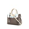 Fendi 2 Jours handbag in grey and white two tones leather - 00pp thumbnail