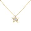 Asymmetric Chanel Comètes large model necklace in yellow gold and diamonds - 00pp thumbnail