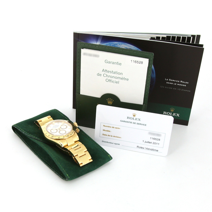 Orologio Rolex Daytona Automatique in oro giallo Ref :  116528 Circa  2005 - Detail D2