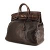 Hermes Haut à Courroies weekend bag in brown and dark brown bicolor leather - 00pp thumbnail