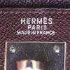 Bolso de mano Hermes Kelly 32 cm en cuero epsom marrón y junco naranja - Detail D4 thumbnail