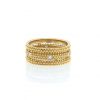 Mauboussin Le Premier Jour large model ring in yellow gold and diamonds - 360 thumbnail