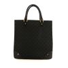 Gucci Vintage handbag in black monogram canvas and black leather - 360 thumbnail