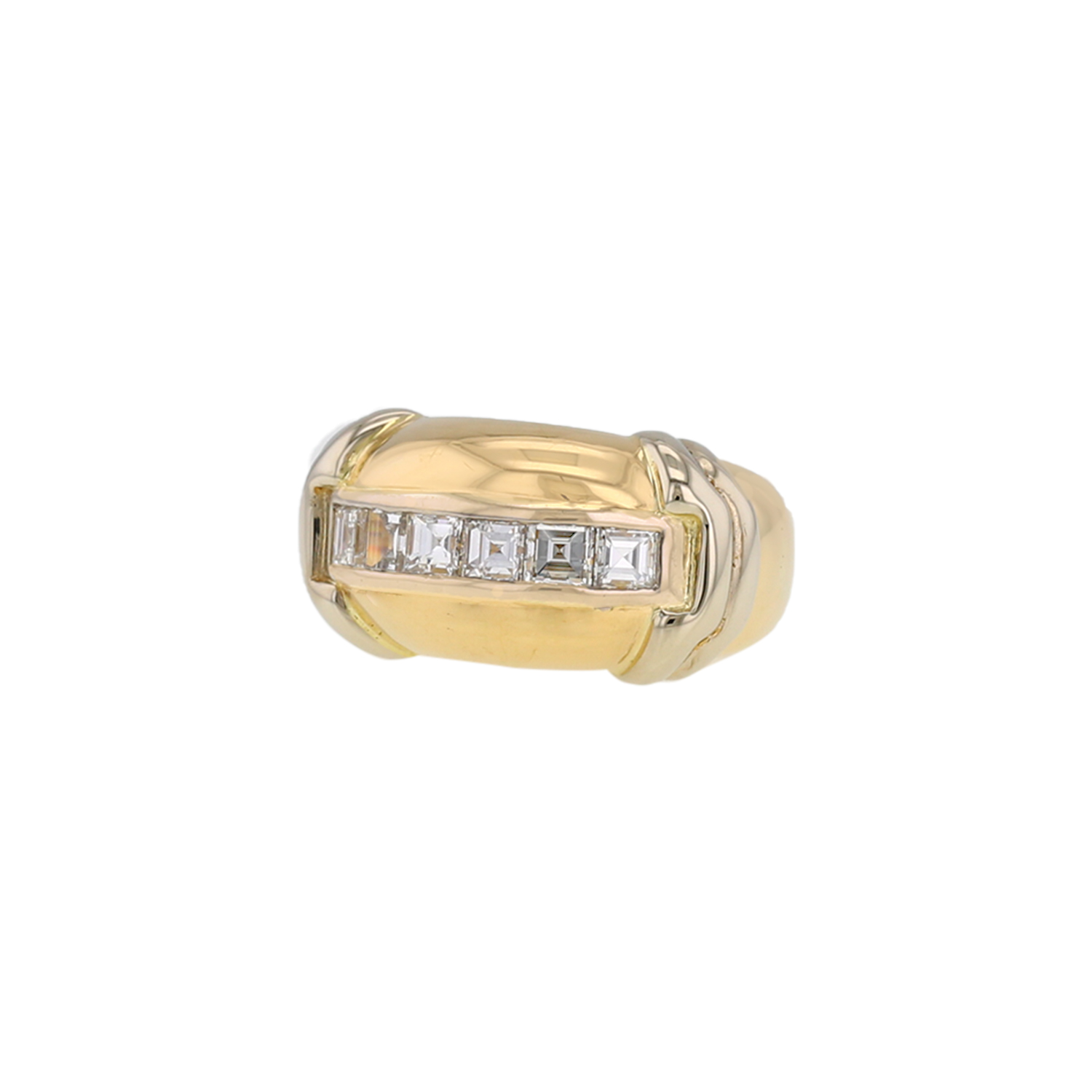 Poiray 1990's ring in yellow gold,  white gold and diamonds - 00pp