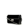 Valentino Rockstud shoulder bag in black velvet - 00pp thumbnail